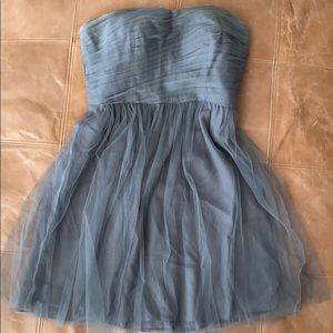 J. Crew silk chiffon sweat heart neckline dress